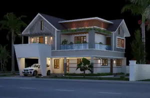 Sruthi Kottayam 2900 Sqft