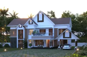 Thomas-Abraham Kottayam 2800 Sqft
