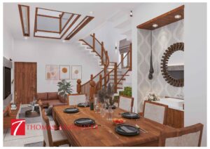 Dining room with Staircase